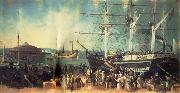 Samuel Bell Waugh The Bay and Harbor of New York oil painting artist